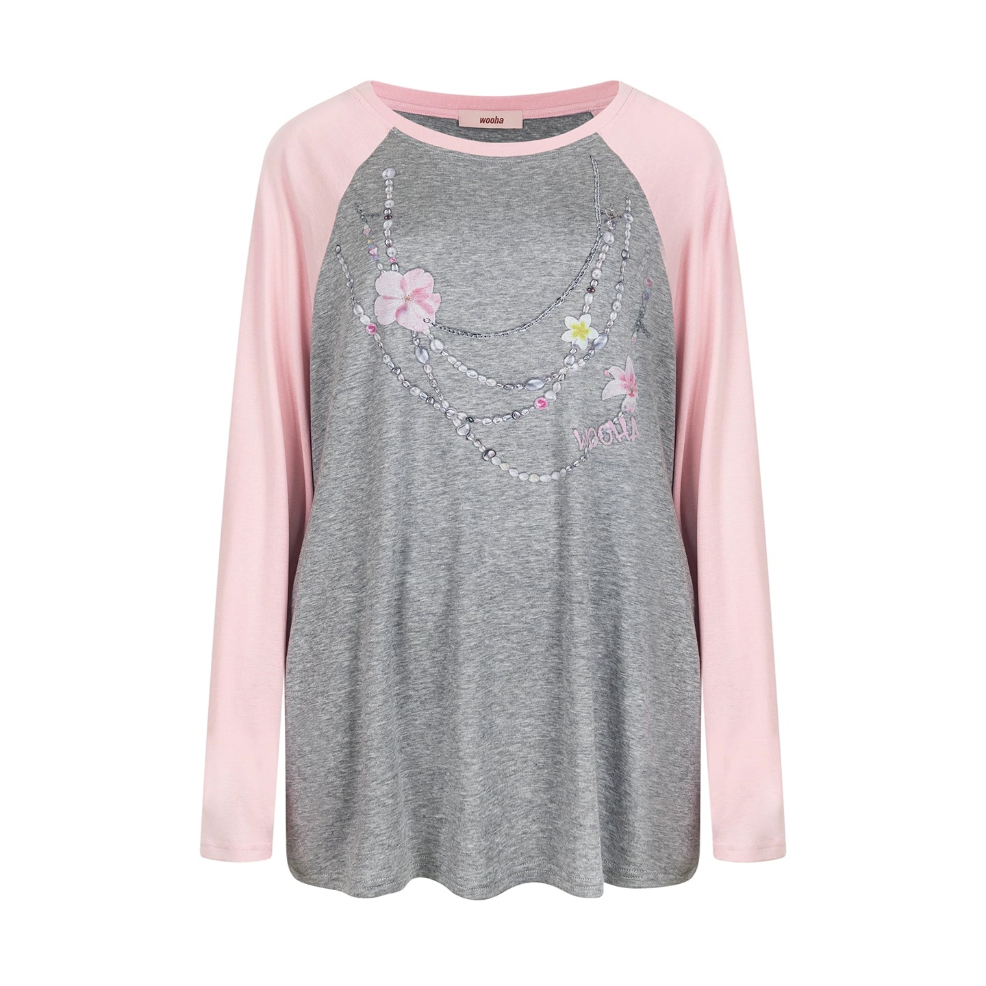 Contrasting Raglan Sleeve Top