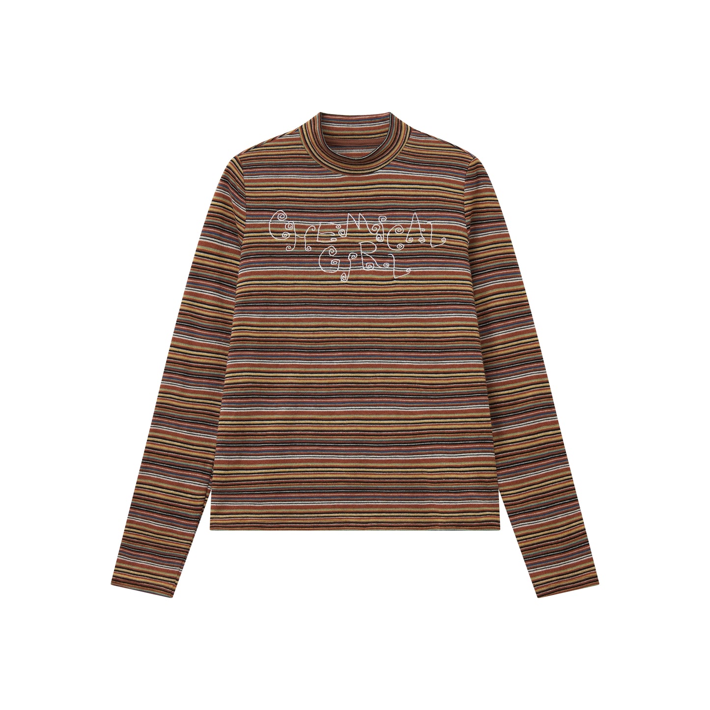 Sugar Melody Striped Long-Sleeved Top