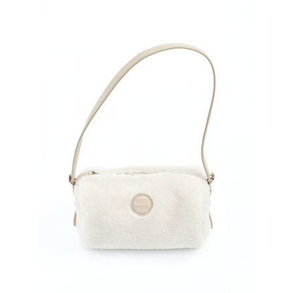 Plush Patchwork Leather Bag