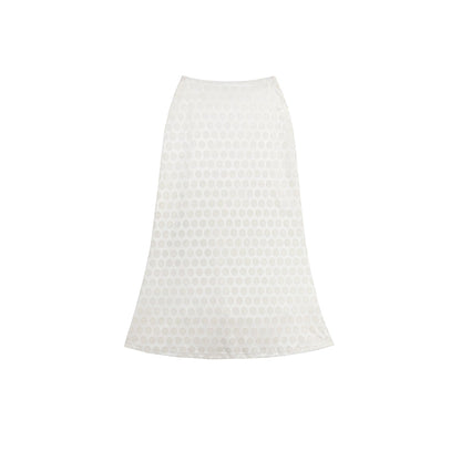 Retro Polka Dot Velvet Skirt