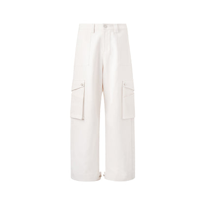 Ivory Wide-Leg Pants
