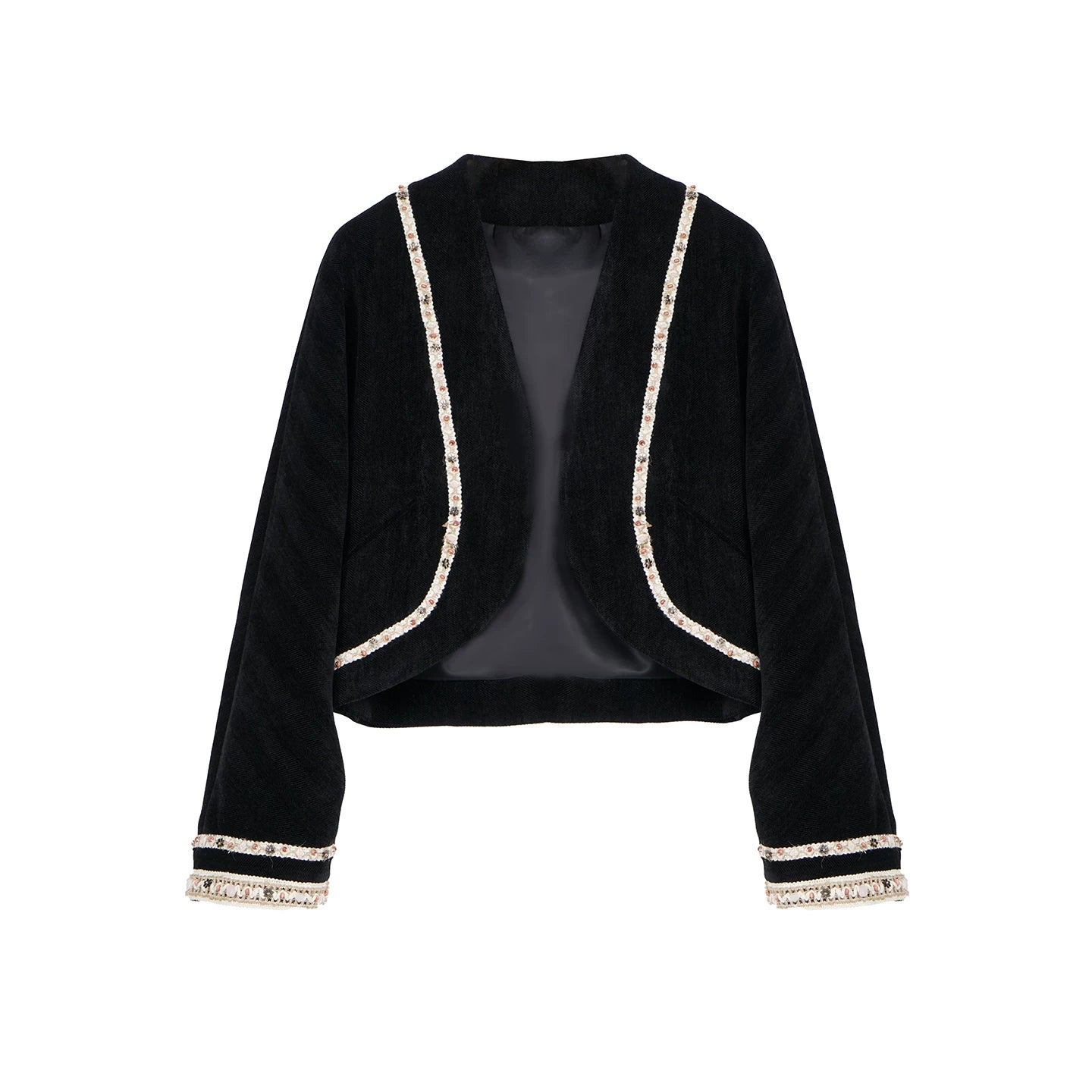Ethnic Black Cocoon Jacket