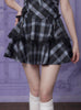 Blue plaid Short skirt