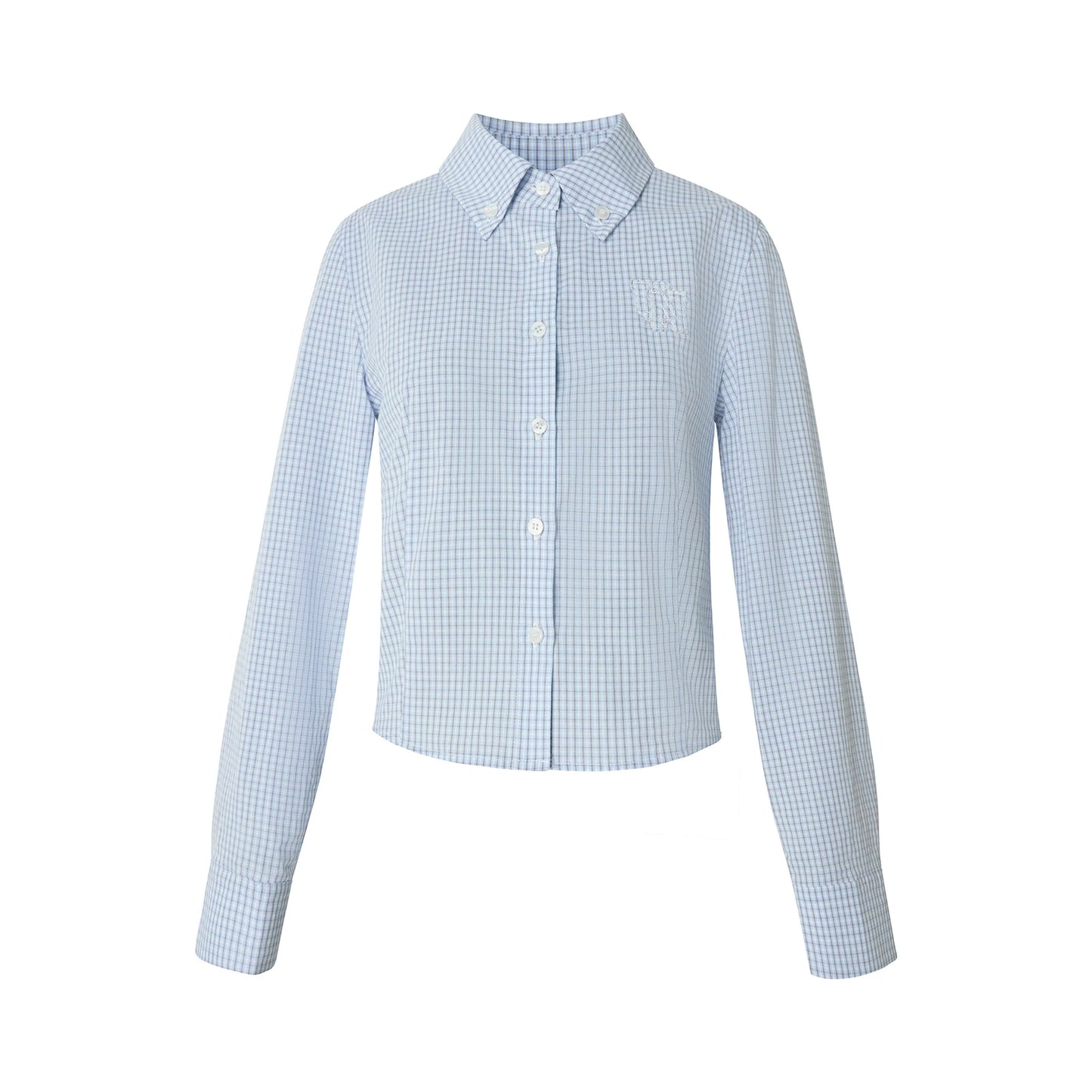 Foggy Velvet Plaid Long-Sleeve Shirt
