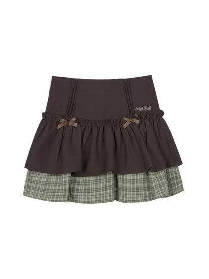 Checkered cake skirt