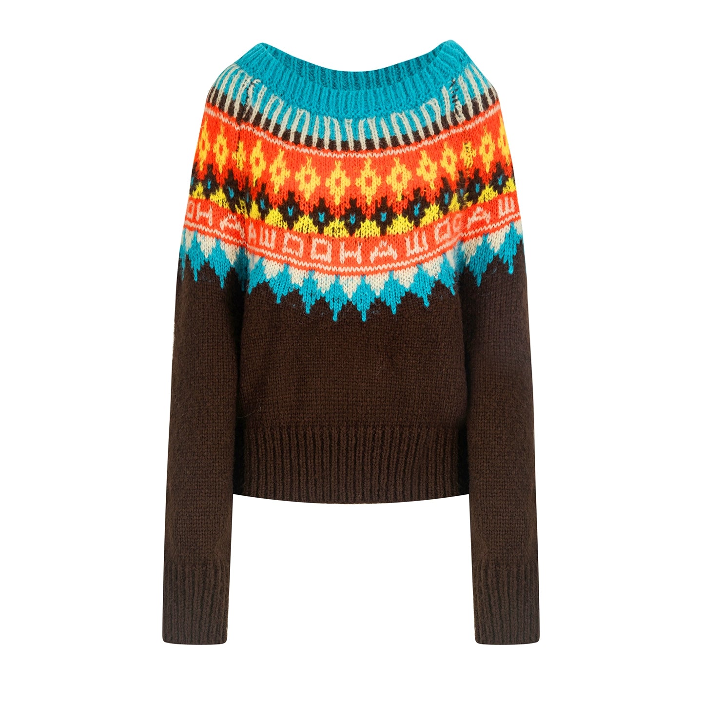 Brushed Fair Isle Winter Sweater