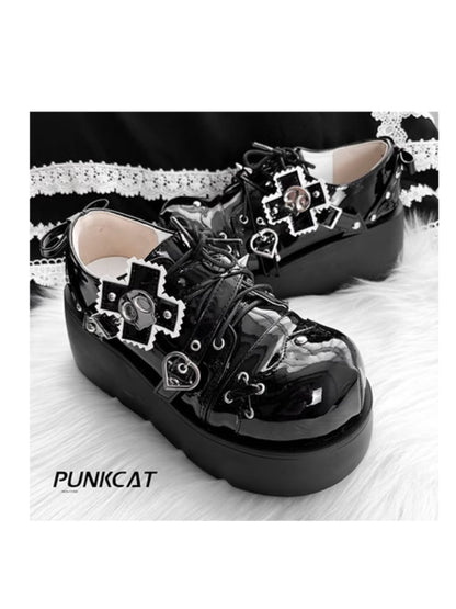 Hot girl original punk style platform shoes