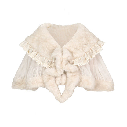 Slavic Daughter Fur Cape Dress Set-Up