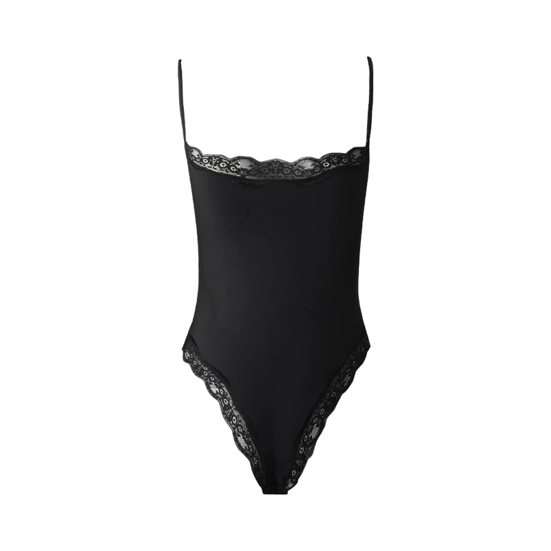 Lace Trim Camisole Jumpsuit Top