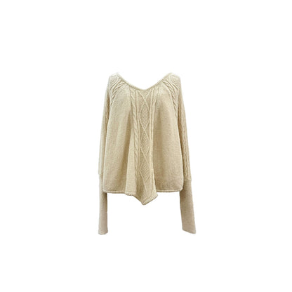 Light Purple Wool Batwing Sweater Set-Up