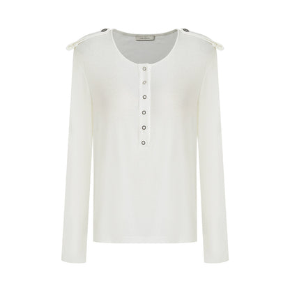 Versatile V-Neck Knit Top