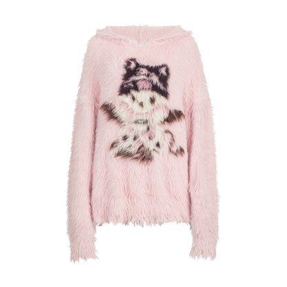 Winter Devil Hooded Sweater Top