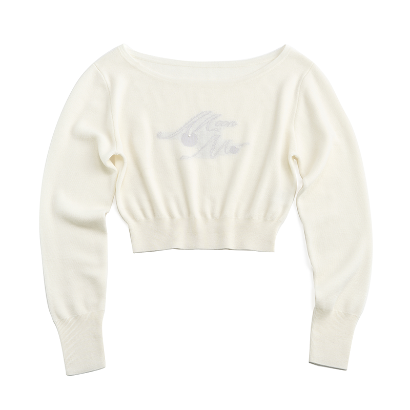 Cherry Jacquard Merino Wool Top