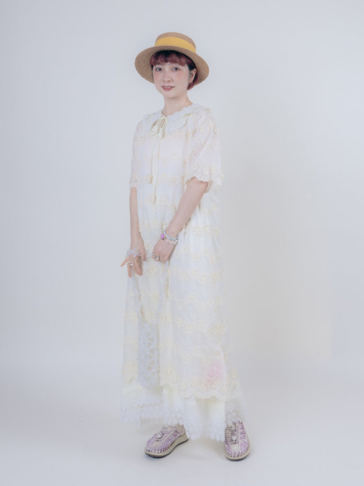 Cotton short sleeve dress