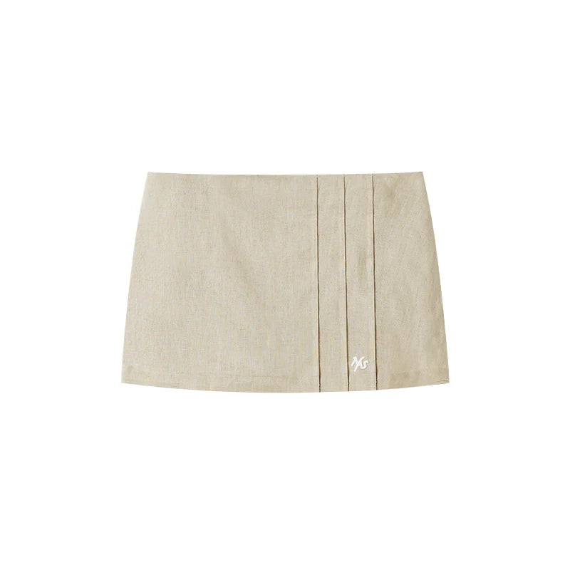Lyocell Linen A-Line Skirt