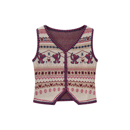 Rebellious Merino Wool Knitted Vest