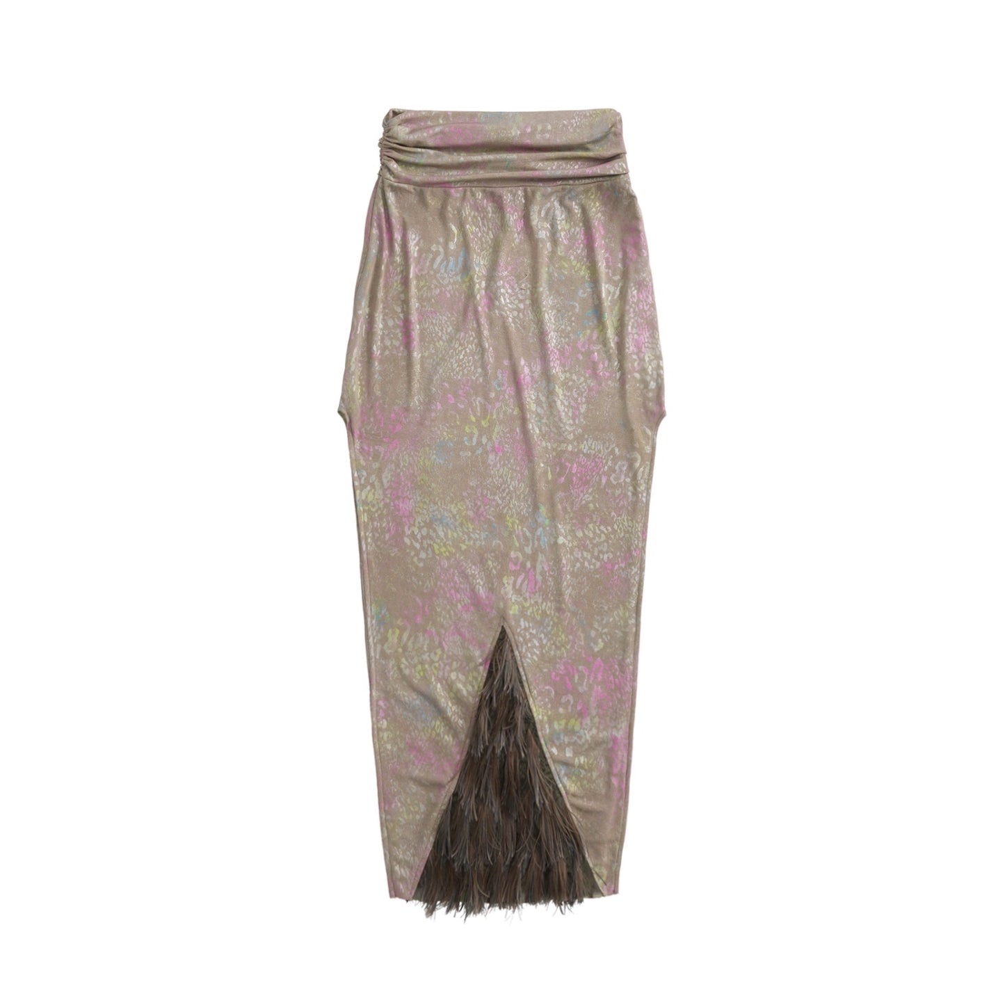 Carnivore Asymmetrical Layered Long Skirt