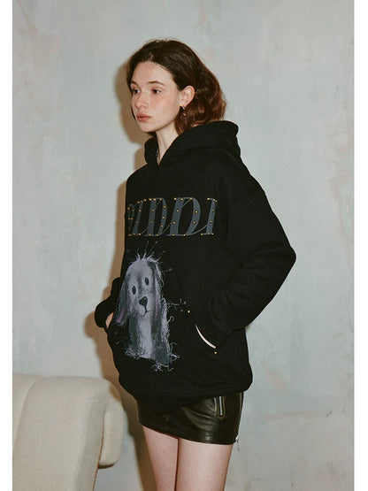 Hooded printed sweatshirt