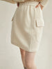 Cream apricot -skirt