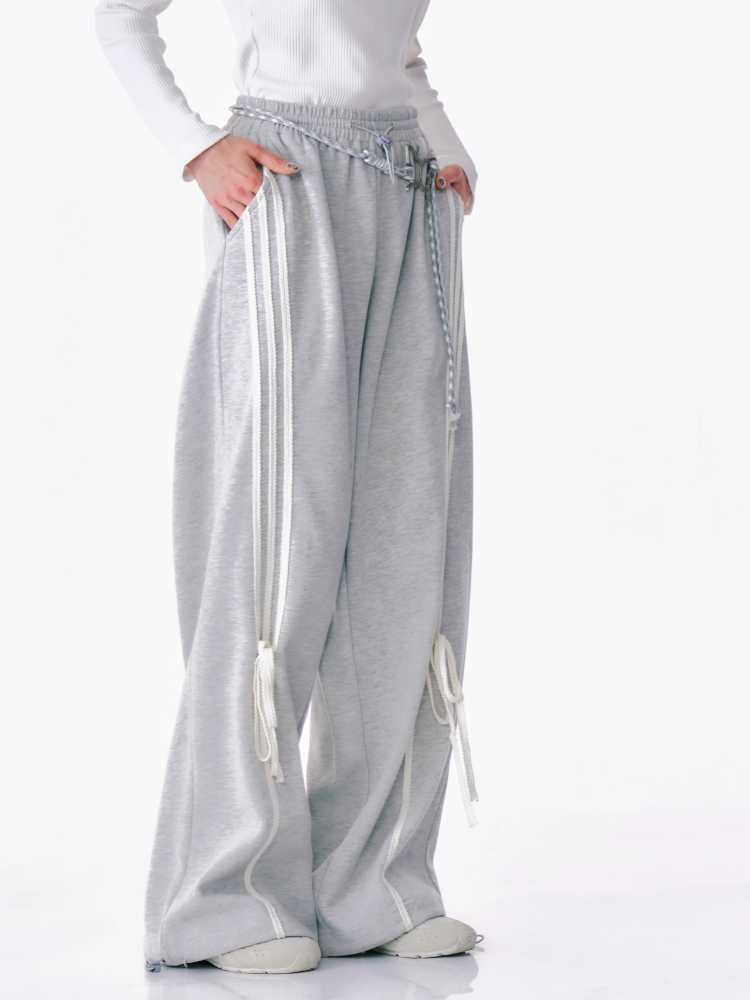 Straight wide leg casual sweatpants