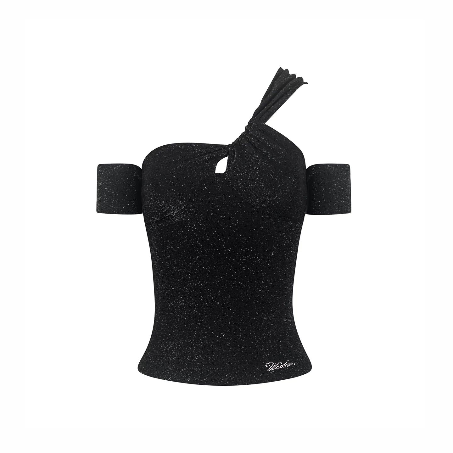 Slim-Fit Halter Off-Shoulder Top