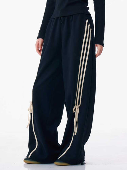 Straight wide leg casual sweatpants