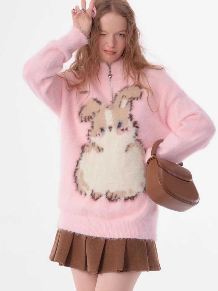 Soft rabbit sweater