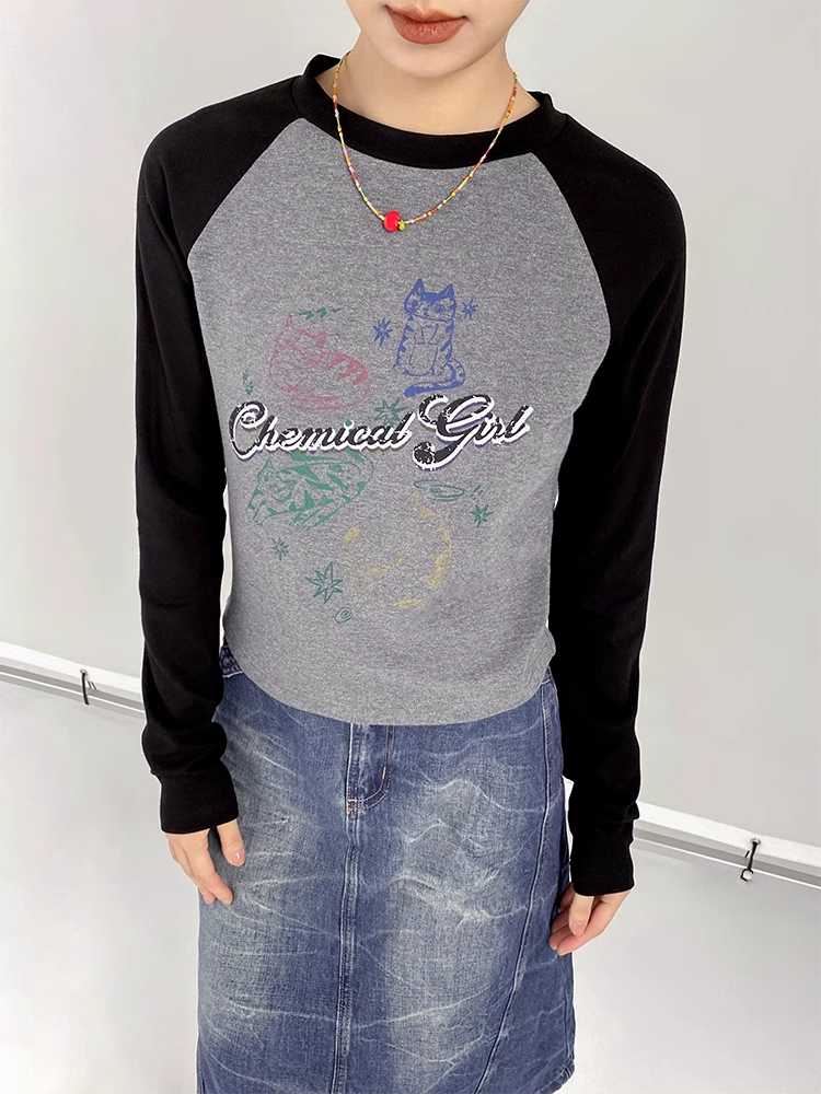 Printed long sleeve T-shirt