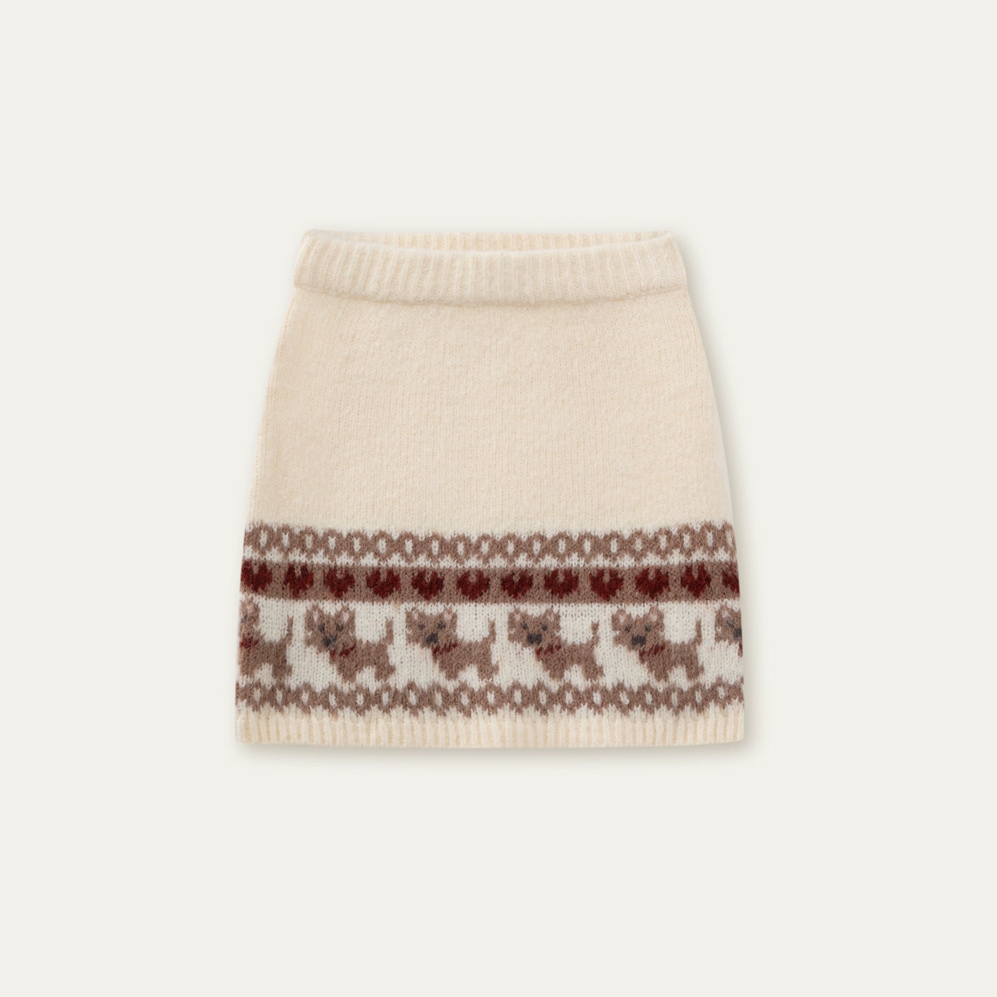 Vintage Preppy Style Knit Sweater Set-up