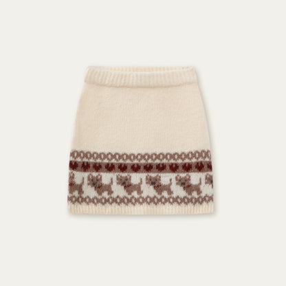 Vintage Preppy Style Knit Sweater Set-up