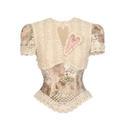 Vintage Lace Summer Top