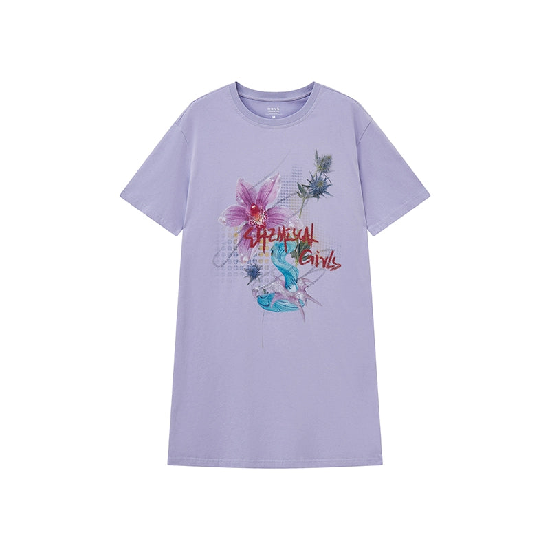 Flower Room T-Shirt Dress