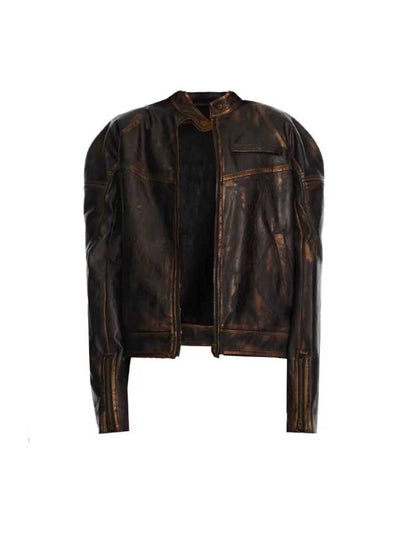 Retro leather jacket