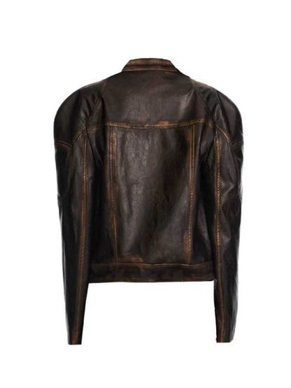 Retro leather jacket