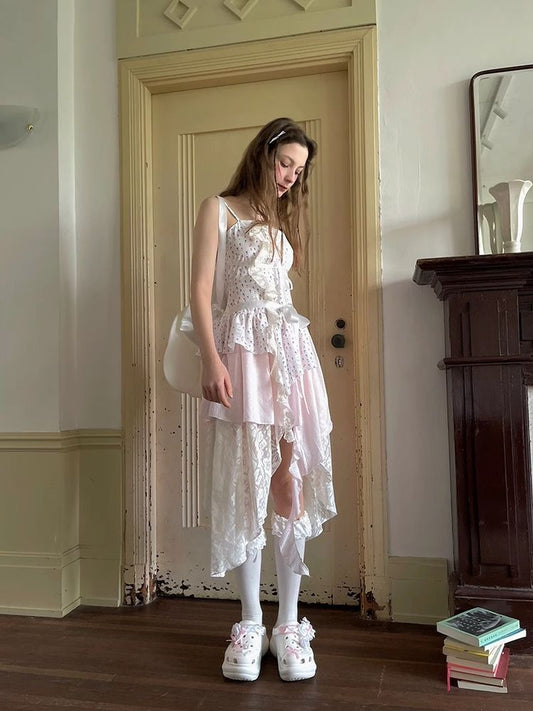 Angel suspender dress