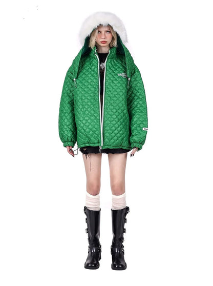 Fox Fur Loose Genderless Cotton Jacket