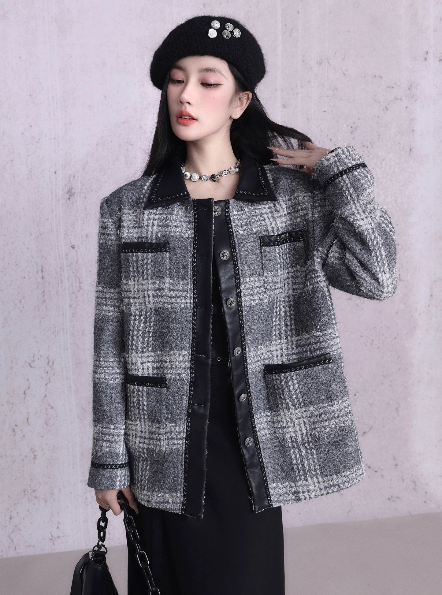 Wool Tweed Fine Small Jacket