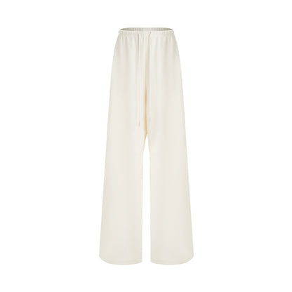 Slimming Drape Straight Wide-Leg Pants