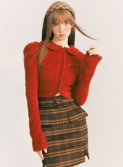 Retro Doll Collar Wool Jacket