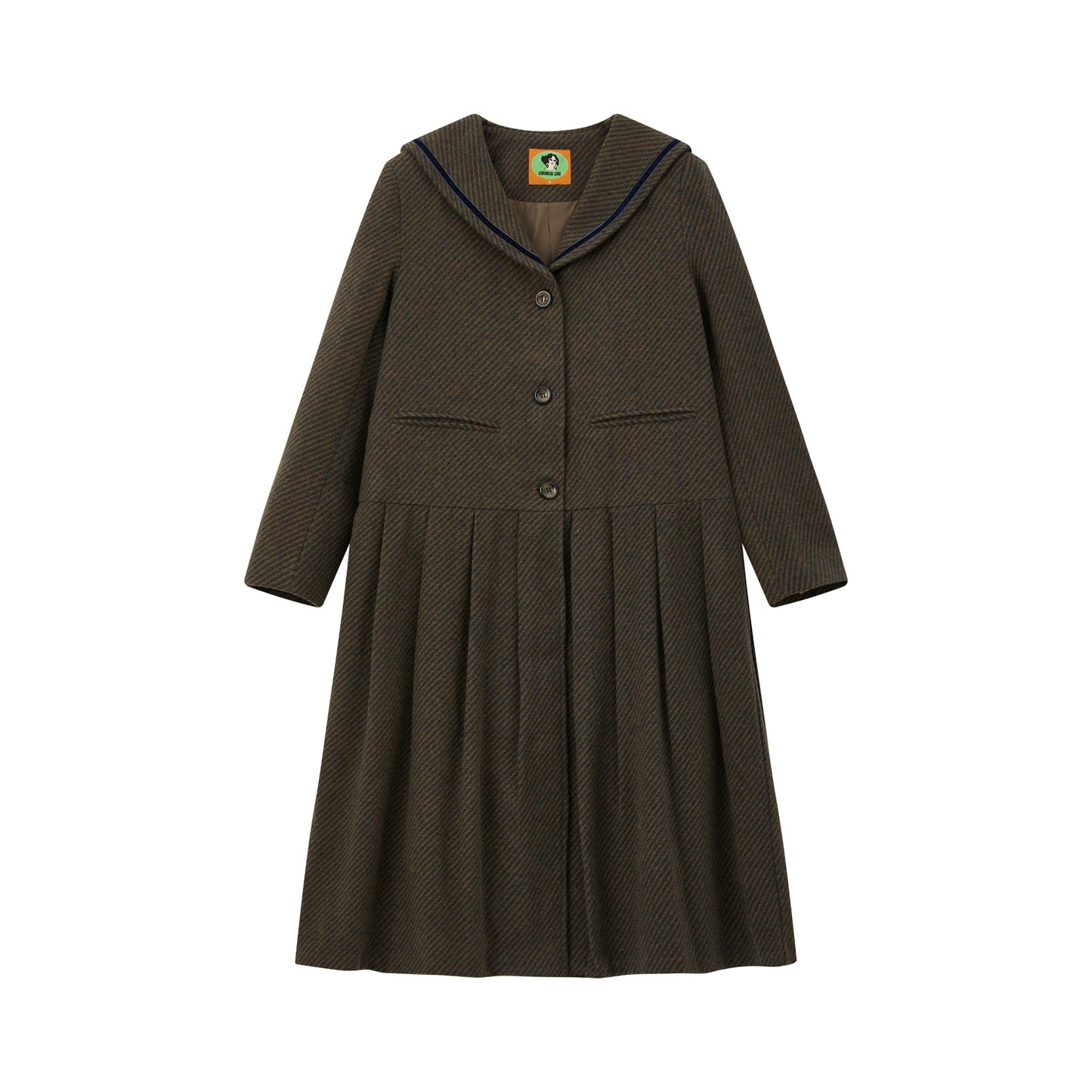 Retro Loose Fit Wool Dress