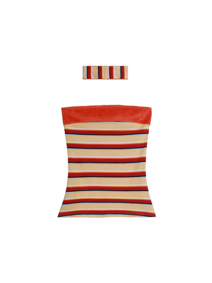 Vintage Striped Bandeau Set