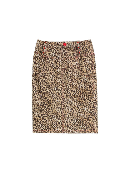 Vintage Suede Pencil Skirt