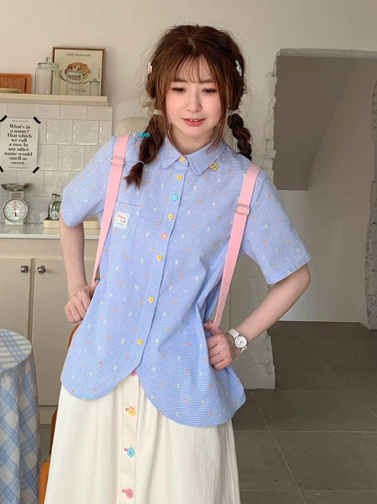 Casual summer short sleeve shirt