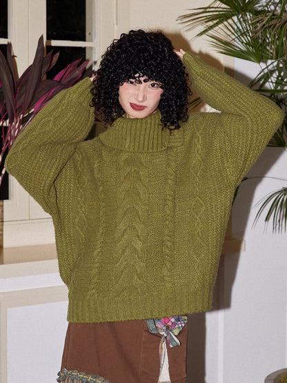 Loose wool sweater