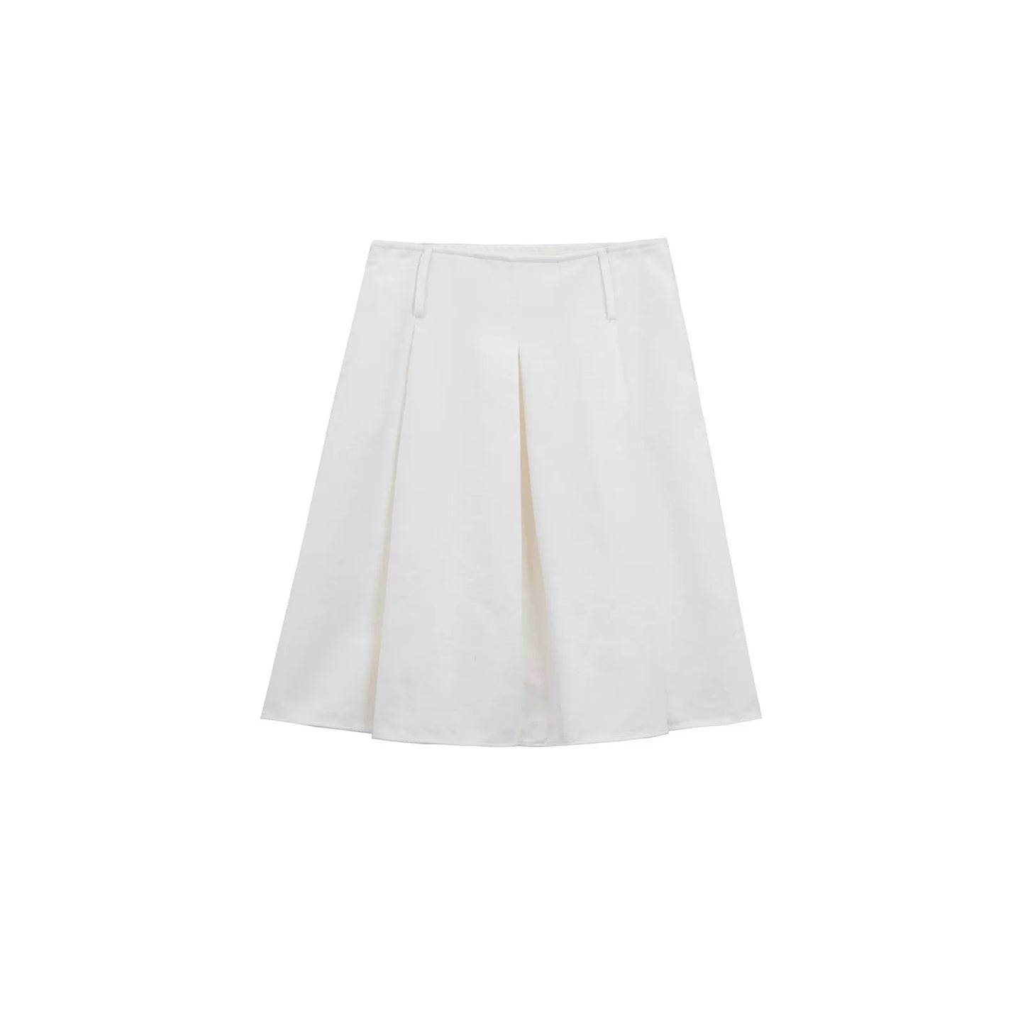 Elegant Pleated Midi Skirt