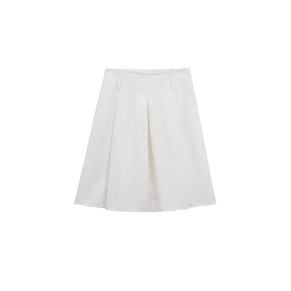 Elegant Pleated Midi Skirt