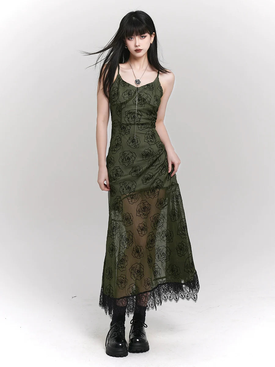 Green Camisole Dress