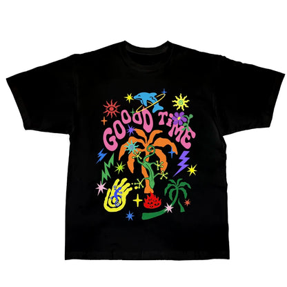 Retro-T-Shirt mit amerikanischem Graffiti