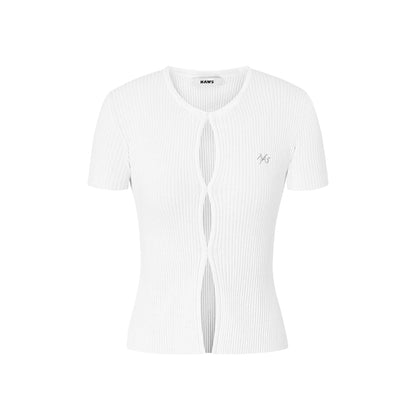 Hollow Knit Cardigan