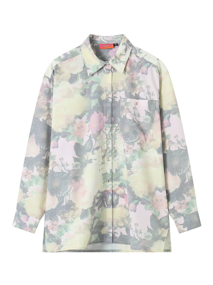 Artistic retro loose shirt